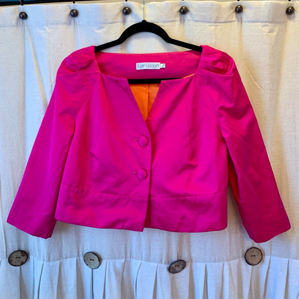 Hot pink Cropped jacket